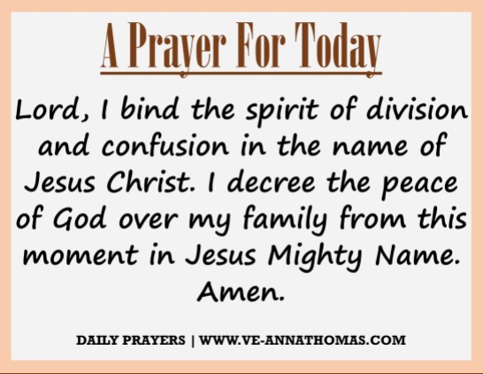 Prayer for Today - Fri 4 Sept 2020