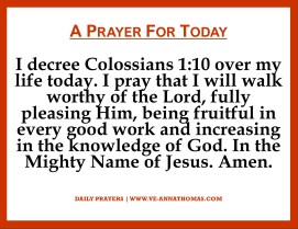Prayer for Today - Fri 6 Nov 2020