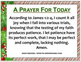 Prayer for Today - Mon 14 Dec 2020