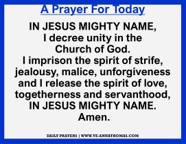 Prayer for Today - Sat 21 Nov 2020