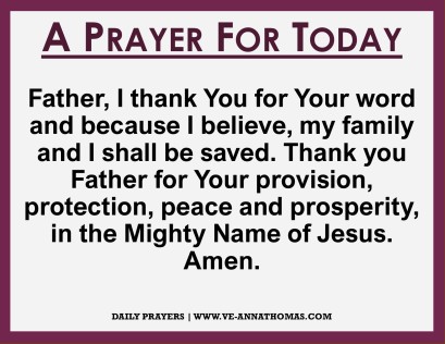 Prayer for Today - Tues 13 Oct 2020